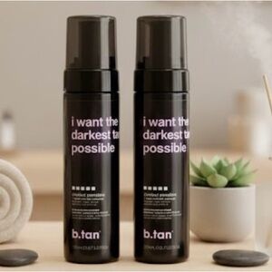 2 New Sealed: b.tan i want the darkest tan possible 1 hour self tanner 🐰 vegan